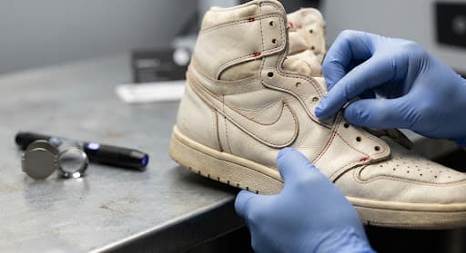 Sneaker detail close-up
